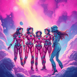 Nebula Queens: Retro Rumble - Text-based game