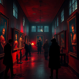 Whispers in the Gallery - Text-based game