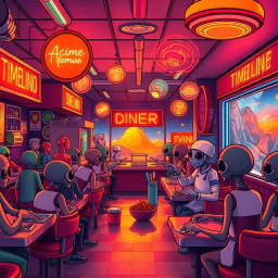 Dimensional Diner: The Cosmic Cook-Off - Text-based game