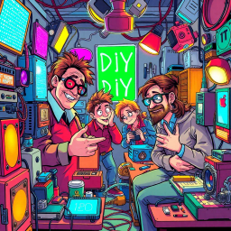 Pixel Panic: The LED Chronicles - Text-based game