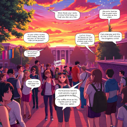 Campus Chaos: Love & Legends - Text-based game