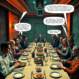 Dystopia's Dinner Party - Text-based game