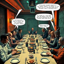 Dystopia's Dinner Party - Text-based game