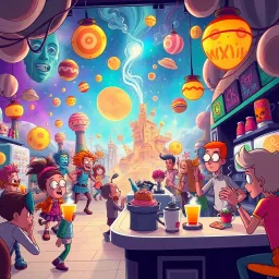 The Multiverse Barista Showdown - Text-based game