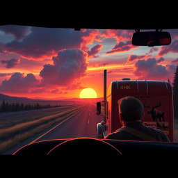 Highway Havoc: The Long Haul Challenge - Text-based game