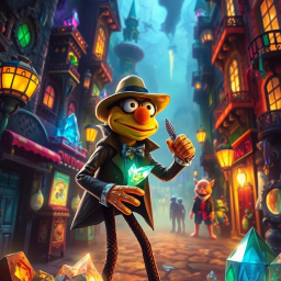The Muppet Underworld: Crystal Shadows - Text-based game