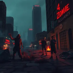 Zombie Alliance: Choices of Survival - Text-based game