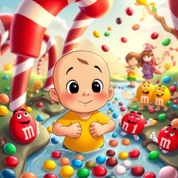 Caillou's Candy Chaos - Text-based game