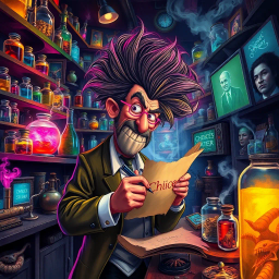 Chronicles of a Mad Lab - Text-based game