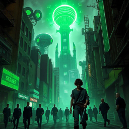 Beneath the Green Beacon - Text-based game