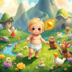 Diaper Kingdom: Quest for the Golden Rattle - Text-based game