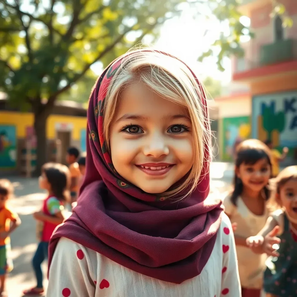 Blonde in a Hijab