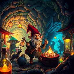 Gnome's Last Stand - Text-based game