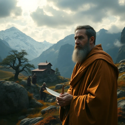 Monk of the North - Text-based game