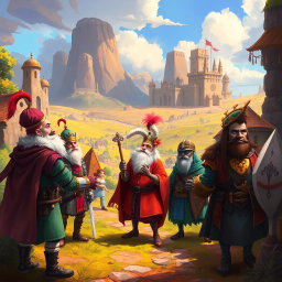 Lords of the Laughing Lands - Text-based game