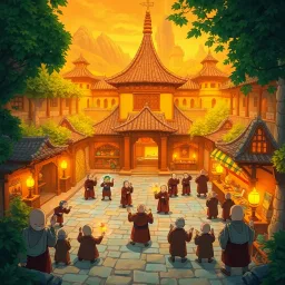 Monks & Mayhem - Text-based game