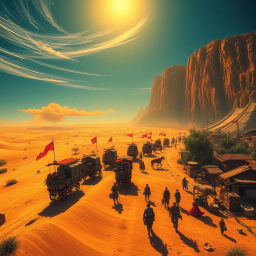 Caravan Chronicles: Merchants of Mayhem - Text-based game