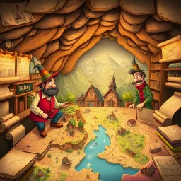 Cartographers' Comedy: The Swiss Map Heist - Text-based game