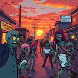 Friending Zombies - Text-based game