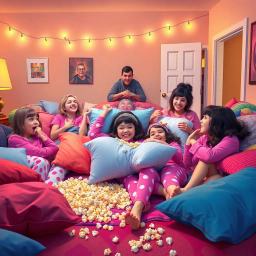 Sleepover Shenanigans - Text-based game