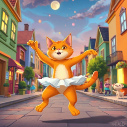 Purrfect Ballerina Takeover - Text-based game