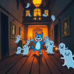 Bluey's Haunted House Hijinks - Text-based game
