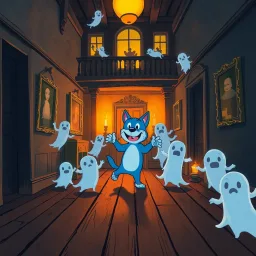 Bluey's Haunted House Hijinks - Text-based game