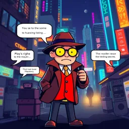 Pixelated Whodunnit - Text-based game