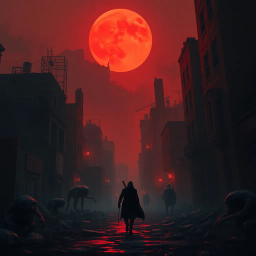 Bulan Merah: Pemburu Dalam Kegelapan - Text-based game