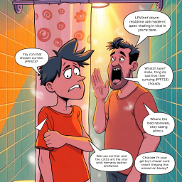 Behind the Shower Curtain - Text-based game