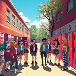 Schoolyard Showdown - Text-based game