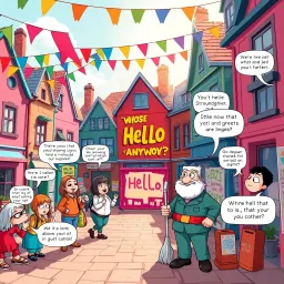 Whose Hello Is It Anyway? - Text-based game