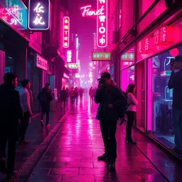 Secrets of the Neon District - Text-based game