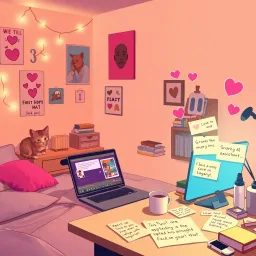 Scrolling Hearts - Text-based game
