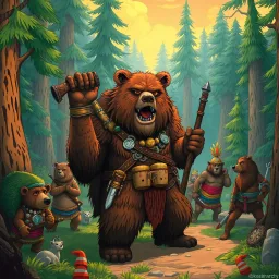 Barbarian Beararchy - Text-based game