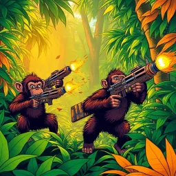 Chimps & Chaos: Kings of the Jungle - Text-based game