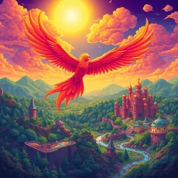 The Chronicles of the Pixelated Phoenix - Text-based game