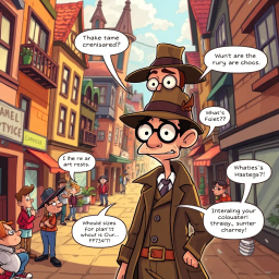 The Curious Case of the Quirky Quarrel - Text-based game