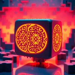 Spinning Glyph Cube