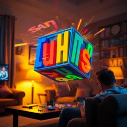 Spinning Letter Cube