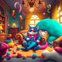 Feline Frenzy: A Mouse's Daring Dilemma