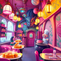Wands & Waffles: A Spellbinding Diner - Text-based game