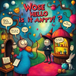 Whose Hello Is It Anyway? - Text-based game