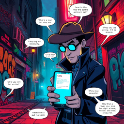 Hello, Who Dis? A Textual Mystery - Text-based game