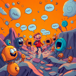 Whose Hello Is It Anyway? - Text-based game