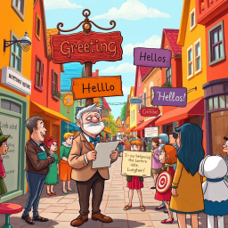 Whose Hello Is It Anyway? - Text-based game