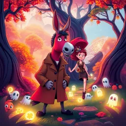 Donkey Detectives: Curse of the Hoof - Text-based game