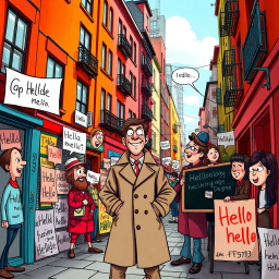 Whose Hello Is It Anyway? - Text-based game