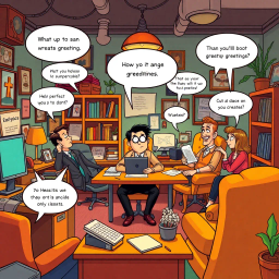 Whose Hello Is It Anyway? - Text-based game