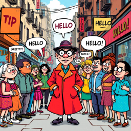 Whose Hello Is It Anyway? - Text-based game